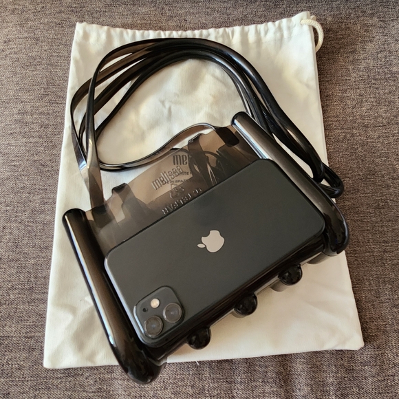 Melissa x Telfar Small Jelly Shopper - Clear Black (with dust cover bag) - Picture 3 of 6